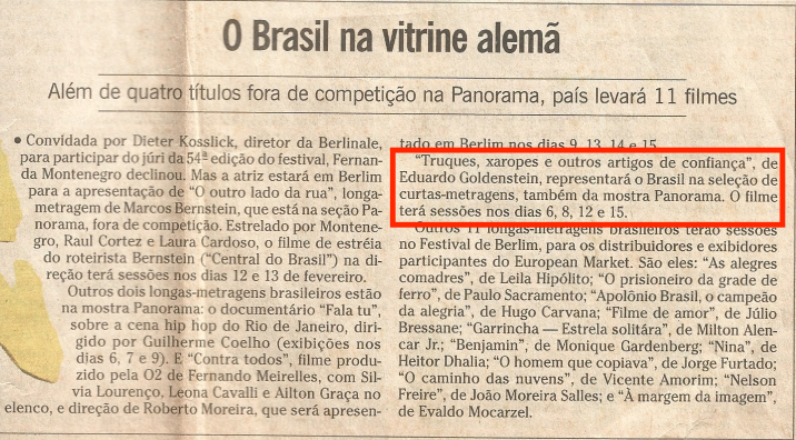 O Globo | fev. 2004